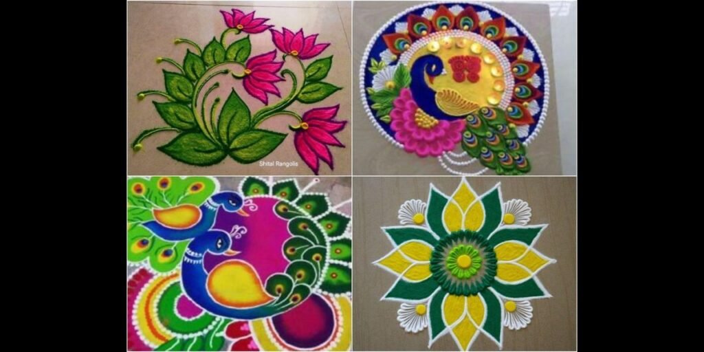 Curved Rangoli Design